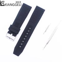 yiqtft Watch accessories Silicone strap 22mm pin buckle Flat direct mouth Suitable for all kinds of outdoor sports diving watch band.