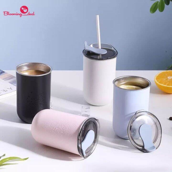 Portable Cup Tumbler Coffee Mug Coffee Tea Cup Stainless Steel 300ml ...