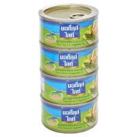 นอติลุส ไลท์ ทูน่าชนิดก้อนในน้ำมันพืช 185กรัม x 4 กระป๋อง Nautilus Lite Tuna Chunk in Vegetable Oil 185g x 4pcs ✨ขายดี✨