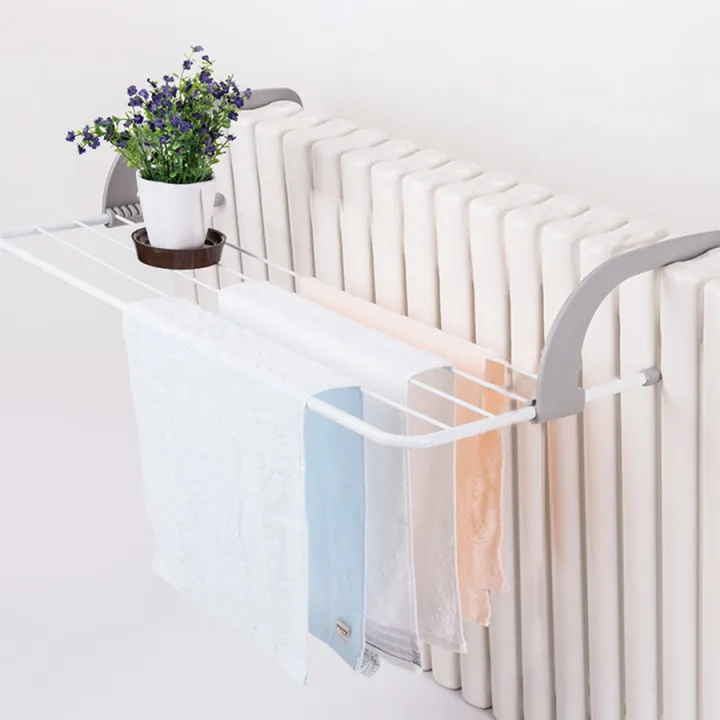 Foldable Hanging Radiator Drying Rack MultiPurpose Clothes Hanger