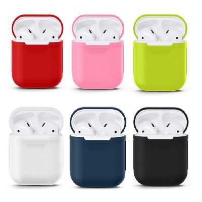 №◕ Mini Soft Silicone Case For Apple Airpods Shockproof Cover For Apple AirPods Earphone Cases for Air Pods Protector Case
