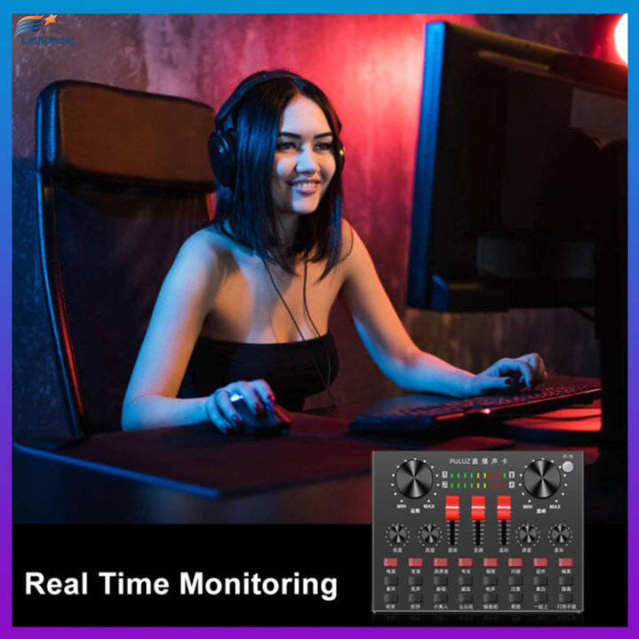 ชุดการ์ดเสียงที่รองรับ-bluetooth-ของ-metal-shell-professional-live-streaming-mobile-computer-recording-mixer