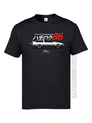 Ae86 Initial D Jdm Gtr Mens T-Shirts With 100 Cotton Engine Classic Japanese Car Shirts Sweatshirts 100% Cotton Gildan