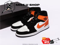 รองเท้าบาสเก็ตบอลแอร์จอร์แดน 1 MID SHATTERED BACKBOARD-BLACK ( SIZE.40-45 EU ) *ส้มขาวดำ* ใส่สบาย รองเท้าหุ้มข้อ รองเท้าบาสเก็ตบอล รองเท้ากีฬา รองเท้าผู้ชาย *มีปลายทาง