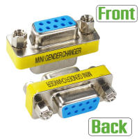 หัว DB9 เมีย-เมีย 1pcs DB9 Female to Female Adapter Gender Changer Serial RS232 Coupler Straight Converters Connectors