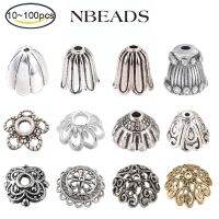 【YF】◑✘ﺴ  10-100PC Alloy Tassel Ends Cap Bead Cone Spacer Caps Cover Thread for Earring Necklace Jewellry Making