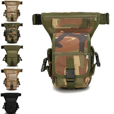 Multifunctional Tactical Drop Leg Bags Outdoor Sports Canvas Waist Leg Bag Army Camouflage Hunting Camping Pack Pocket