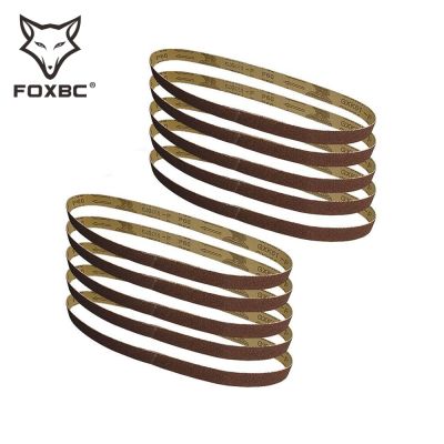 FOXBC 10pcs 25x762mm Sanding Belts Abrasive 1 quot;x30 quot; Sandpaper 60 80 120 240 Grit Aluminium Oxide Woodworking Accessories