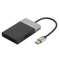 6 In 1 Multi Memory Card Reader ABS และเปลือกอลูมิเนียม PVC Wire 2 Port HUB USB 3.0ถึง Xqdtfsecure Digital Card