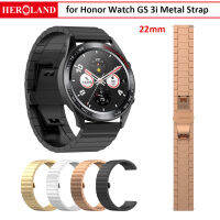 สายโลหะ 22mm สำหรับ Honor Watch GS 3i สายเปลี่ยนสายรัดข้อมือสแตนเลส