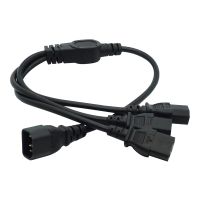 ✹☞ Power cable extension IEC 320 C14 Male Plug to 3 ways C13 Female Y Type Splitter Power Cord C14 to 3 ways C13 250V10A 60cmx