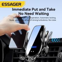 15W Wireless Charger Car Phone Mount For IPhone14 Magnetic Infrared Induction Fast Charging Station Air Vent Mobile Phone Holder Car Chargers