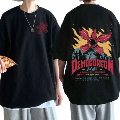 Eddie Munson Demogorgon T เสื้อ Cannibal ดอกไม้ Monster พิมพ์เสื้อยืดสบายๆผ้าฝ้าย Tees Unisex Harajuku Streetwear