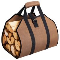 Supersized Canvas Firewood Wood Carrier Bag Log Camping Outdoor Holder Carry Storage Bag Wooden Canvas Bag