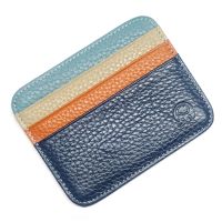 Dompet Koin หนังกระเป๋าเงินแบบบางกัน RFID กระเป๋าสตางค์กระเป๋าใส่บัตรเครดิต,กระเป๋าสตางค์ของขวัญวันเกิดสำหรับผู้ชายและผู้หญิง