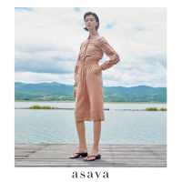 [asava aw21] Yves Tiered Midi Culotte Pants กางเกงผู้หญิง อาซาว่า ขาสั้น แต่งเชือกปรับขนาด