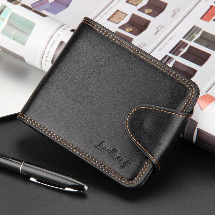 layor-wallet-กระเป๋าสตางค์ผู้ชายขนาดเล็กมีซิป-ซองใส่บัตรเครดิตกระเป๋าสตางค์ใส่เหรียญผู้ชายหนังทำมือแบรนด์หรูกระเป๋าถือคลัทช์สีดำ