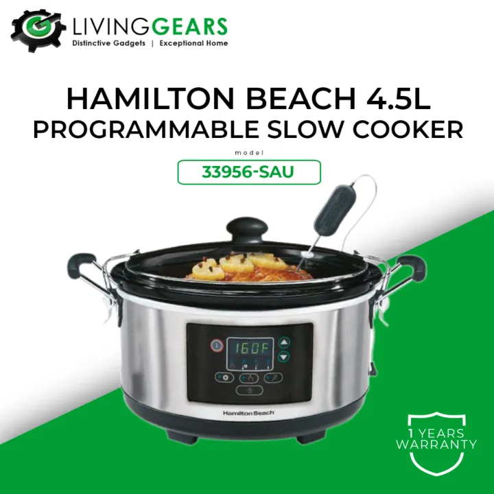 Hamilton Beach 4.5L Programmable Slow Cooker 33956