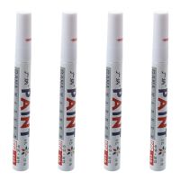 4X White Permanent Car Tyre Tire Metal Paint Pen Marker