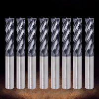 Endmill ตัด Hrc50 4ขลุ่ย Mill 1/1.5/2/2.5/3/4/5/6Mm โลหะผสมคาร์ไบด์ทังสเตนเหล็กกัด End Mill เครื่องตัดโลหะ