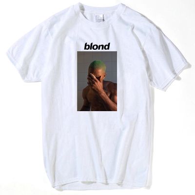 เสื้อยืดผ้าฝ้ายพิมพ์ลาย ❤️2023 Frank Ocean Blonde T Shirt Tee Shirt For Men Printed 2pac Tupac Short Sleeve Funny Top Te  CWUO