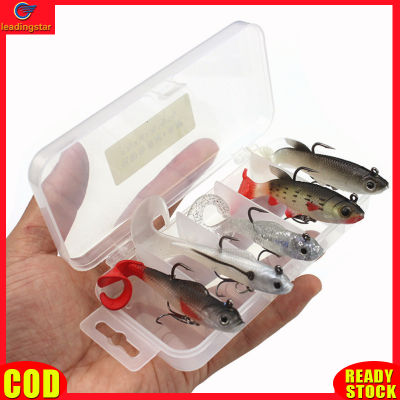 LeadingStar RC Authentic 5pcs/pack Fish Lure Set With Storage Box 9.3g/14g Soft Fishing Bait