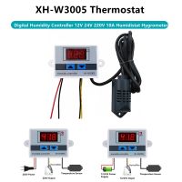 XH-W3005 Digital Humidity Controller 12V 24V 220V 10A Humidistat Hygrometer Humidity Control Switch Regulator + Humidity Sensor