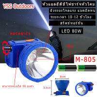 【รับประกัน 1ปี】YSS ไฟฉายคาดหัว LED 80-120W ไฟฉายคาดหัวแท้ 12-18 ชม 300-500 เมตร ระยะไกล ไฟคาดหัว สว่าง ผจญภัย ล่าสัตว์ กลางแจ้ง ตกปลา