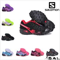 Salomon Salomon speed cross 3 รองเท้ากีฬาผู้หญิงใหม่กันน้ำและทนต่อการสึกหรอรองเท้าวิ่งเทรลรองเท้าเดินกลางแจ้งรองเท้าฝึกนักกีฬา