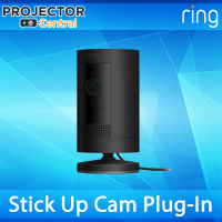 Ring Stick Up Cam Plug-In HD security camera with two-way talk, Works with Alexa