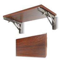 8-16 Inch Triangle Folding Angle Bracket Decorative Wall Mounted Shelf Bracket Support Foldable Table Support Mounting Bracket