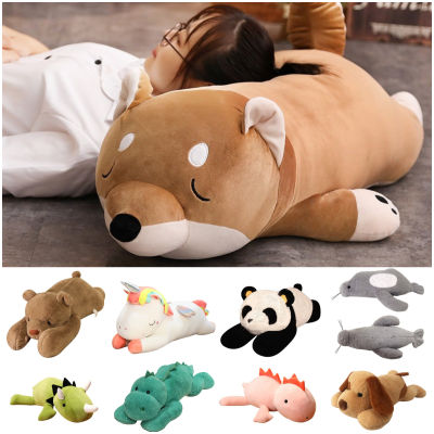 Lying Animals Plush Toy Puppy Soft Cushion Pillow Plushie Room Gift Kids Decor