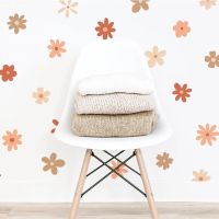 Boho Daisy ดอกไม้สติ๊กเกอร์ติดผนังเด็กเนอสเซอรี่ไวนิล Wall Art Decal เด็กทารก Peel และ Stick Girls Room Interior Home Decor