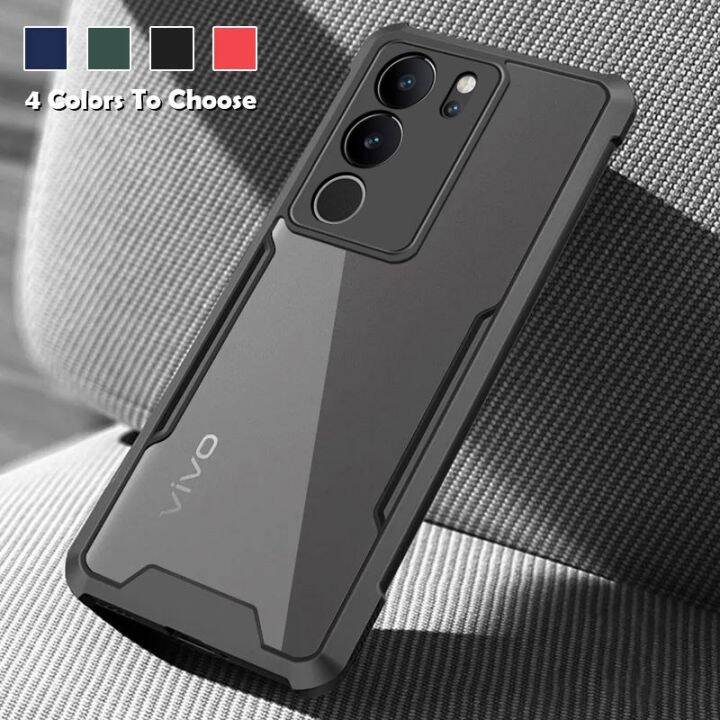 เคสสำหรับ-vivo-v29โปร-vivov29-v29pro-v2250-5กรัม2023เคสใส่โทรศัพท์ฝาหลังมองเห็นภายในชัดเจนเคสกันกระแทกมือถืออะคริลิคโปร่งใสป้องกันการตกกรอบ-tpu-แบบนุ่มมาทั้งหมด