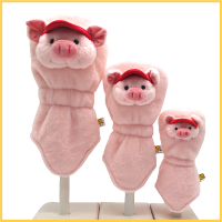 [WICO&amp;Golf] Club Cover Set Wild Animal Cute Pink Pig  / Pink Pig Golf Club Cover SET/Pig Golf club Driver Fairway Wood Hybrid Head Covers/ที่ครอบหัวไม้กอล์ฟเสือโคร่ง