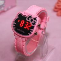 นาฬิกาสำหรับเด็กJam Tangan Elektronik HELLO KITTY กันน้ำสำหรับเด็กผู้หญิง