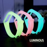 Luminous strap for Xiaomi Mi Band 6 5 3 4 Smart Watch Bands Replacement Bracelet Strap Silicone TPU Wrist Band For Mi Band 4 5 6 Smartwatches