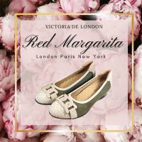 รองเท้า หนังแกะ รุ่น VICTORIA de LONDON BALLET สี กรีนมอส  สูง 1.5เซ็น ส้นคอมฟอร์ตนุ่ม Red Margarita ลูกค้าสามารถเปลี่ยนไซส์ได้ 1 ครั้งครับ