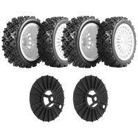 4Pcs Rubber Tire Wheel Tyre for XV01 TA06 TT01 TT01E TT02 TT02B PTG-2 1/10 RC Car Upgrades Parts Accessories