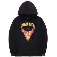 Anime Baki Demon Back Graphic Print Hoodie Vintage Mens Harajuku Sweatshirt Tops Autumn Winter Men Japanese Manga Hoodies Size XS-4XL