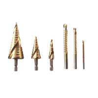 6Pcs Metal Set Triangular HSS Bit Opener Step Wood Plating Drill Bit