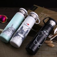 500ml Stainless Steel Thermos Bottle Thermos Totoro For Kids Child Vacuum Thermo Mug Winter My Bottle Termos Cat Mug