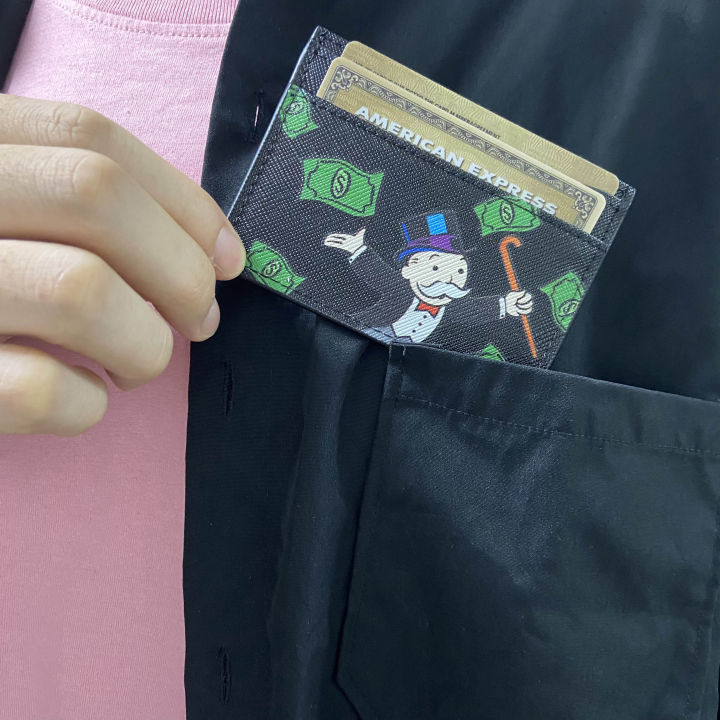 กระเป๋าหนังแท้สำหรับผู้ชาย-2023new-ของขวัญกระเป๋าเก็บบัตรกระเป๋าสตางค์เก็บบัตรเครดิตแบบโฮลีฟเอ็นด์รวมริชชี่ริช-alec