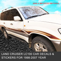 พอดีสำหรับ05-07 Toyota Landcooluze 4700สติกเกอร์รถสีลาย Land Cruiser 4500รถรูปลอกพิเศษ LC100