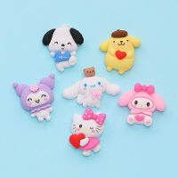 10Pcs Sanrio Cinnamoroll Nail Charms Kawaii การ์ตูน Kuromi เล็บศัพท์มือถือกรณี Diy ส่วนอะนิเมะตุ๊กตา Decration อุปกรณ์เสริม