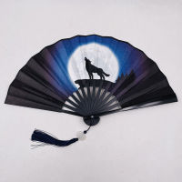 ‘；【 Chinese Style Folding Fan Classical Dancing Cloth Fan Vintage Plastic Animal Dragon Printing Hand Held Fans Photo Props Cosplay