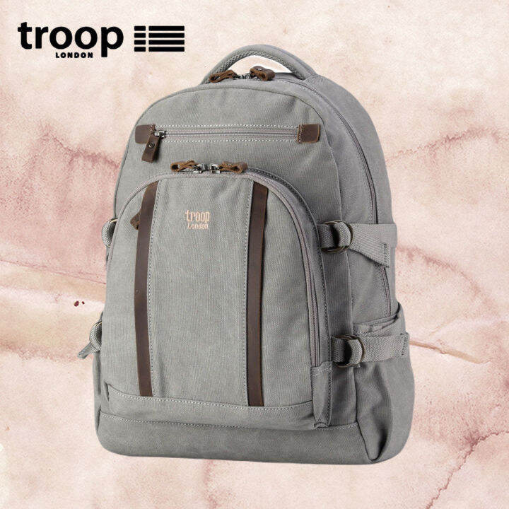 Troop London Classic Canvas Laptop Backpack Large Lazada PH