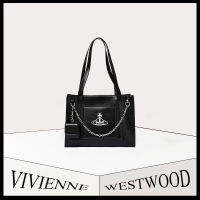 new แท้ วิเวียน กระเป๋า Vivienne Westwood bag tote bags พังค์ กระเป๋าถือ ถุงหนัง กระเป๋าสะพาย Shoulder Bags สต็อกพร้อม