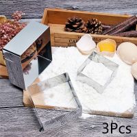 Square Tools Biscuit Cake Mousse Cutter Baking Tools Ring Mold Mold 3Pcs/Set Pastry Cookie