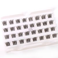 3D Fluffy Single Cluster False Lashes Volume Fans Individual Eyelash Transparent Segmented Natural Fake Lashes For Eye Extension